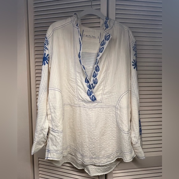 Free people embroidered hoodie XS - Picture 2 of 3